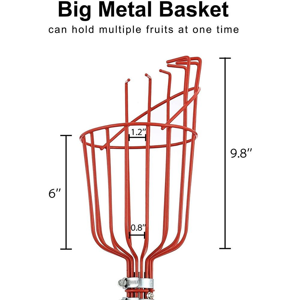 260cm Fruit Picker, Adjustable - огляд і ціна Gardening Tools Basket